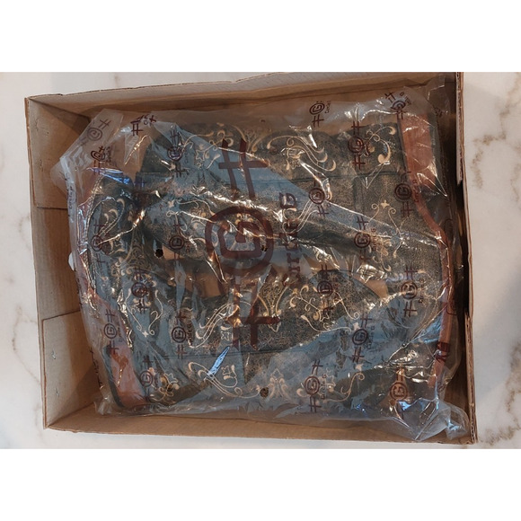 Circle G Womens‎ Embroidery Crackle Leather Snip Toe Boots Size 7.5 NIB - Picture 13 of 16